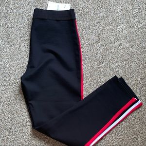 Zara Red & White Stripe Leggings